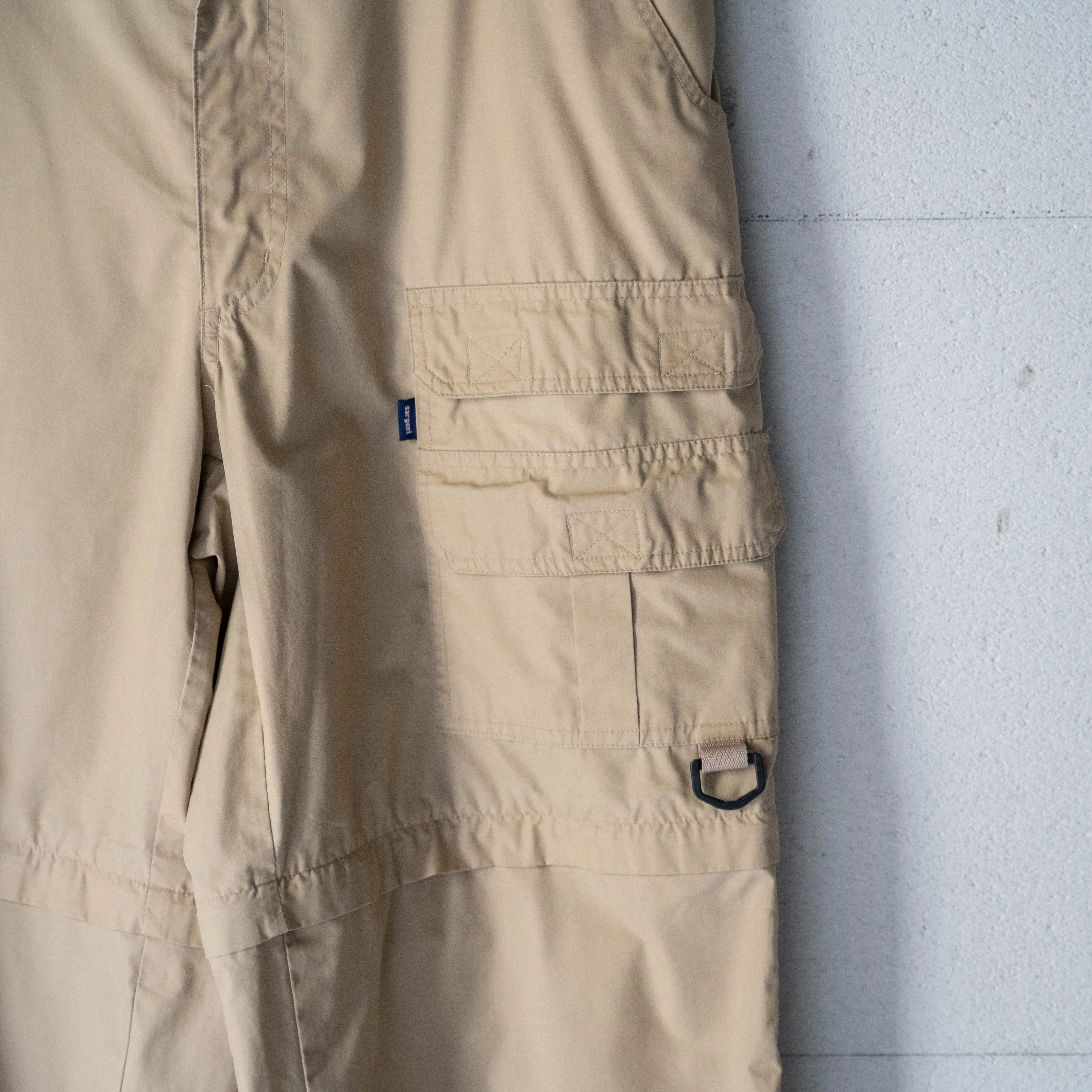 1990s asymmetry design detachable cargo pants