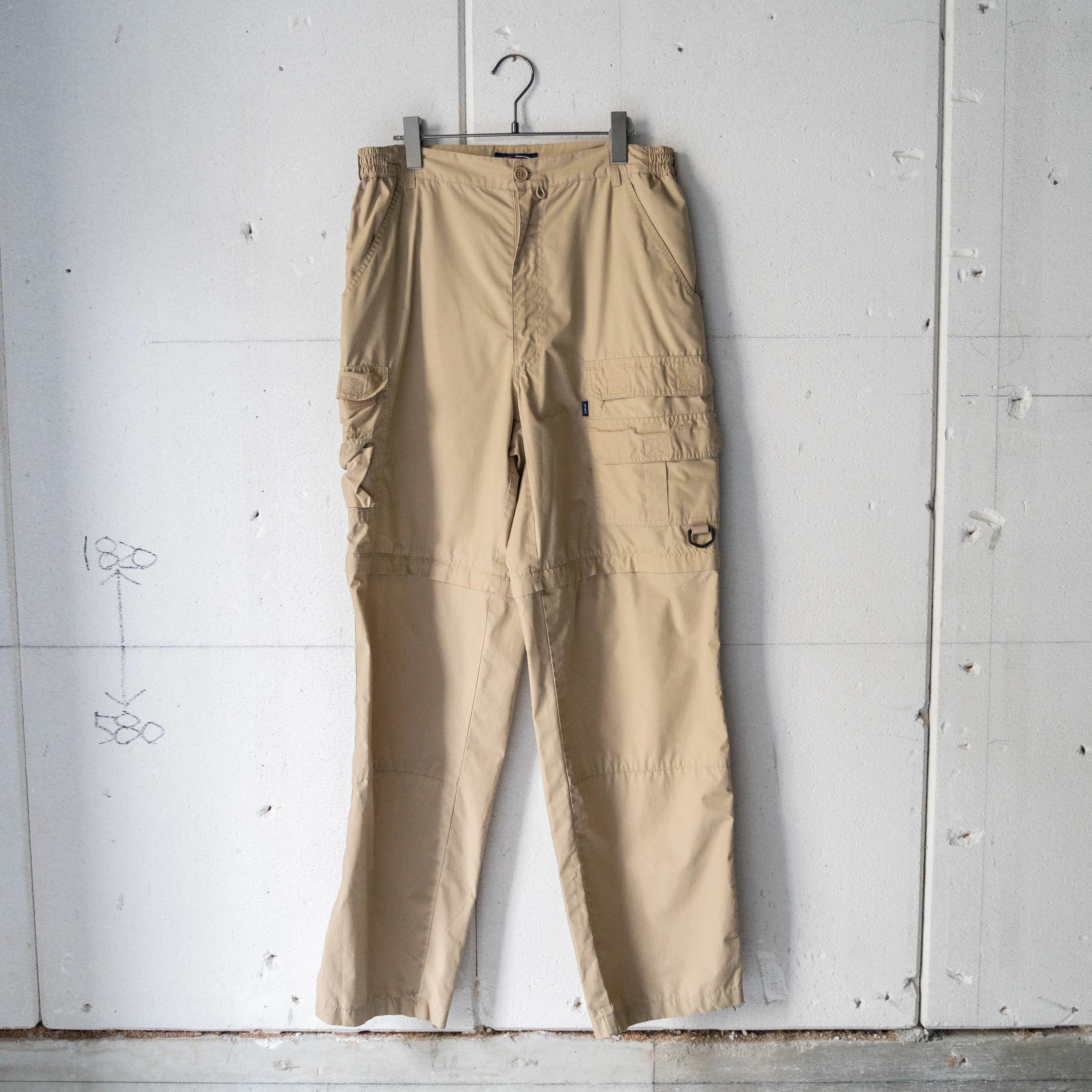 1990s asymmetry design detachable cargo pants