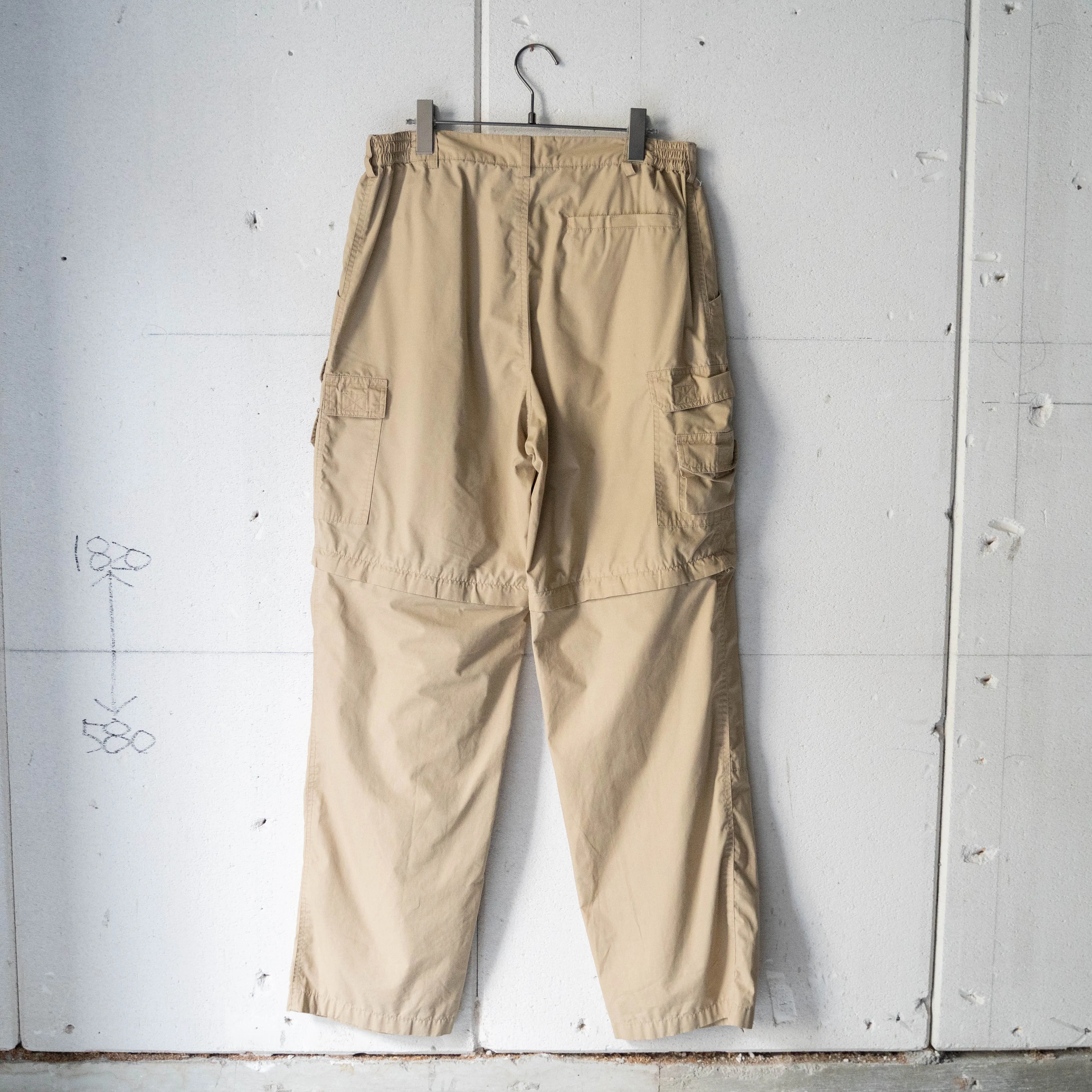 1990s asymmetry design detachable cargo pants