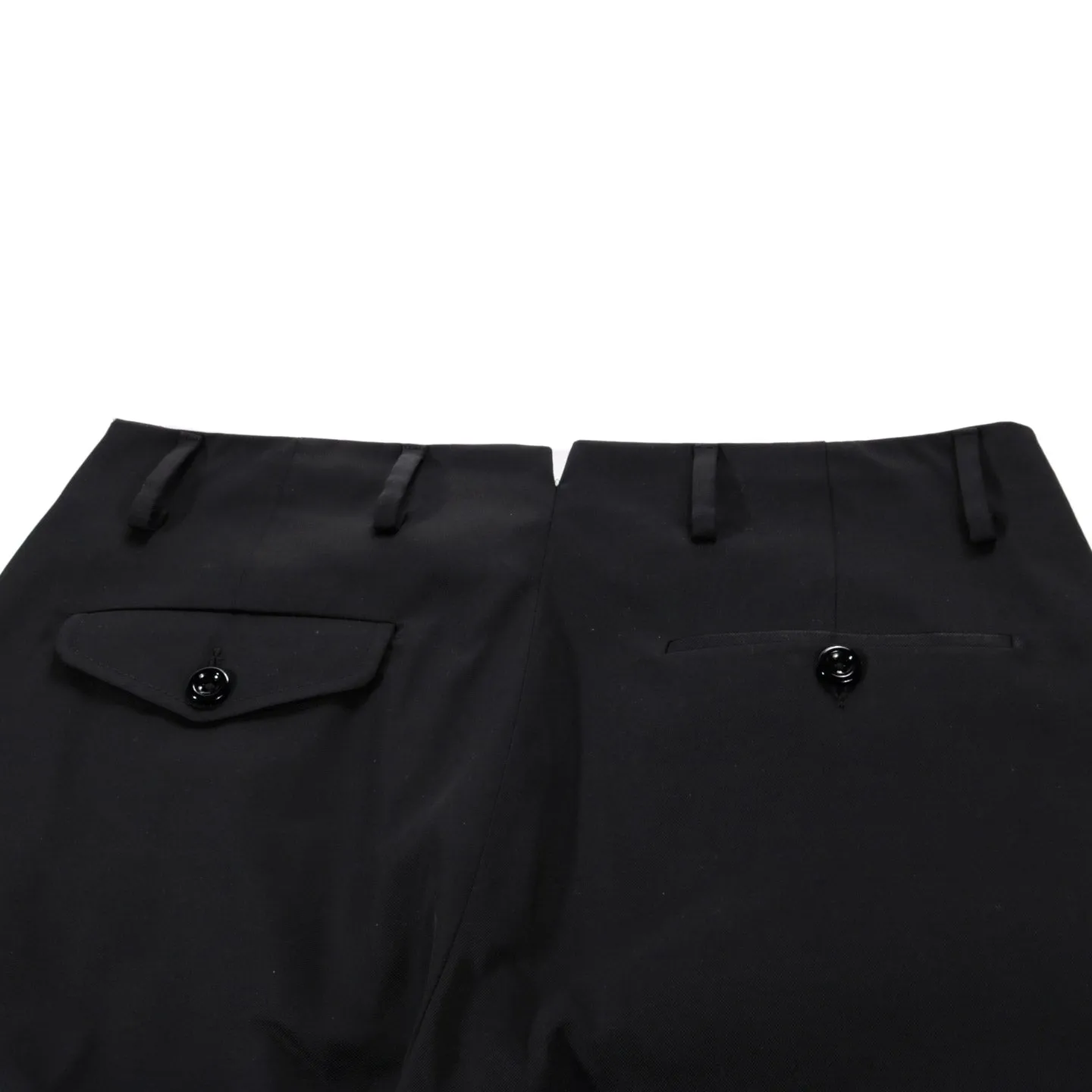 4SDESIGNS H.SARTORIAL PANT BLACK PC TWILL LEATHER STUD PIPING