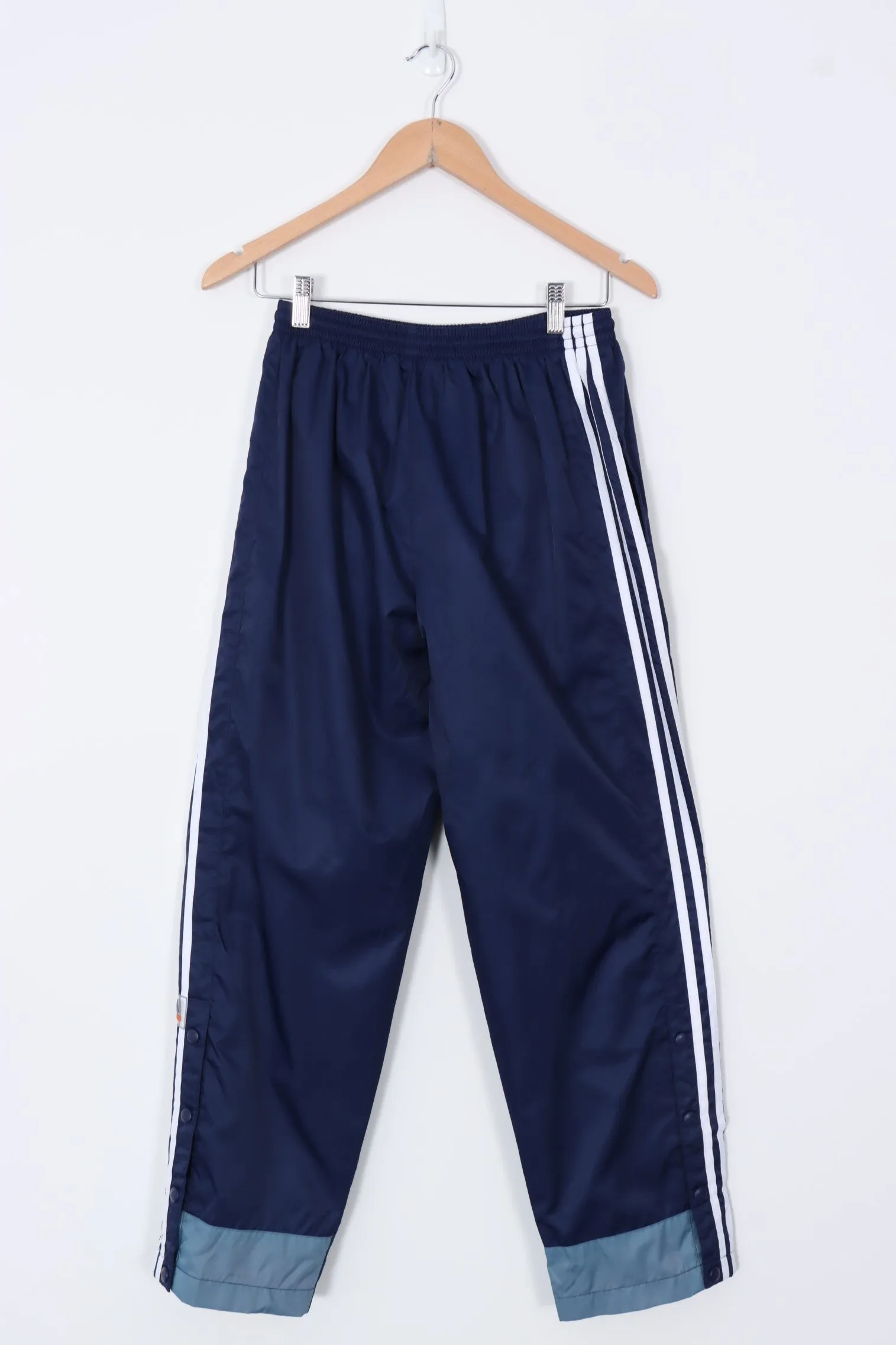 ADIDAS 3-Stripe Navy 1/4 Button Track Pants (XL)