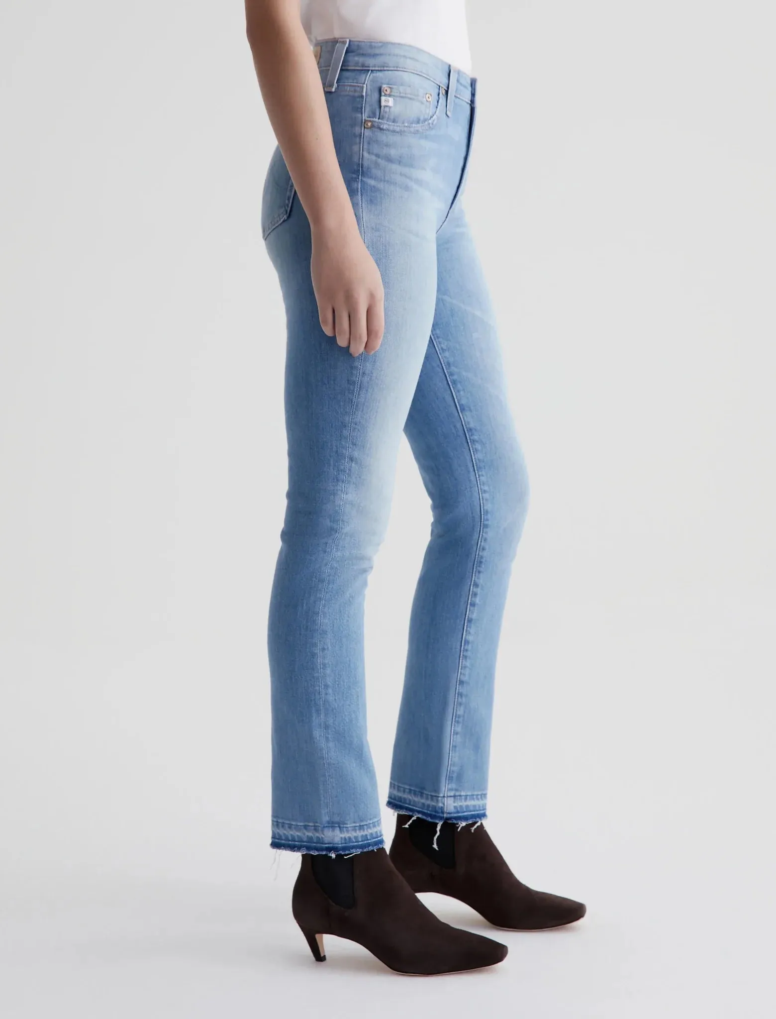 AG Jeans Mari High-Rise Slim Straight Jeans (Sorrento)