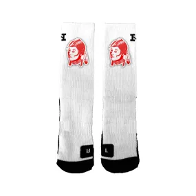 Arlee Warriors/scarlets Logo Socks