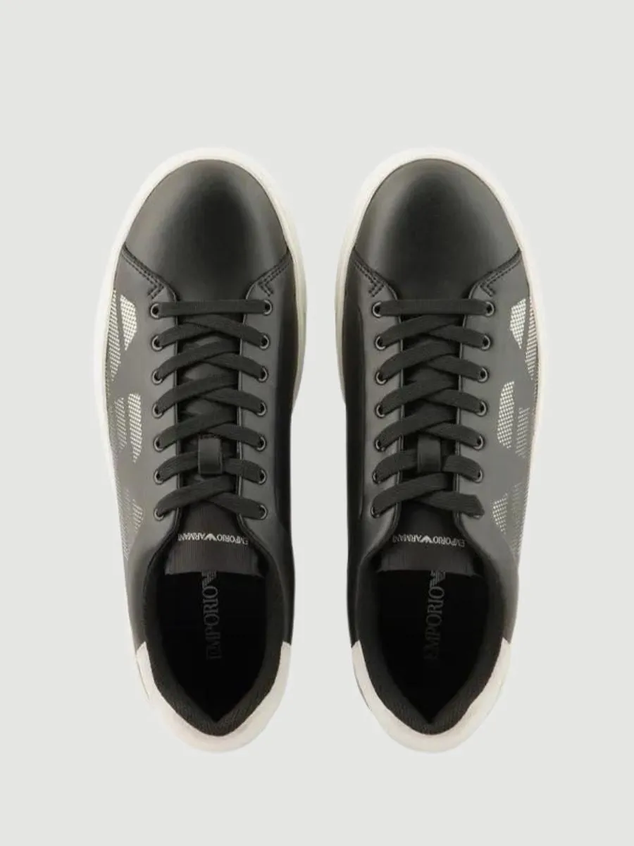 ASV regenerated-leather sneakers with gradient eagle