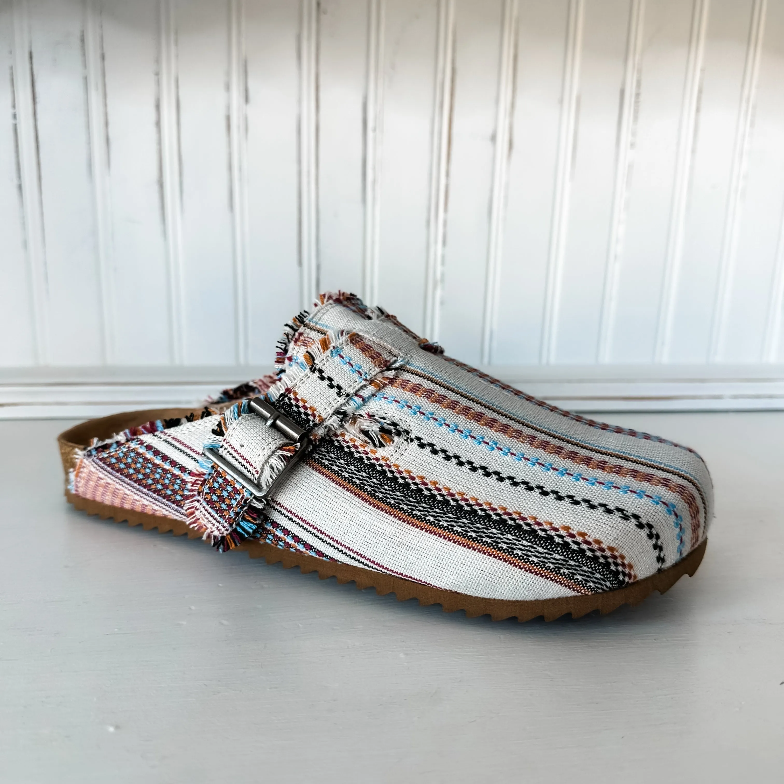 Basket Clog - Cream Multi