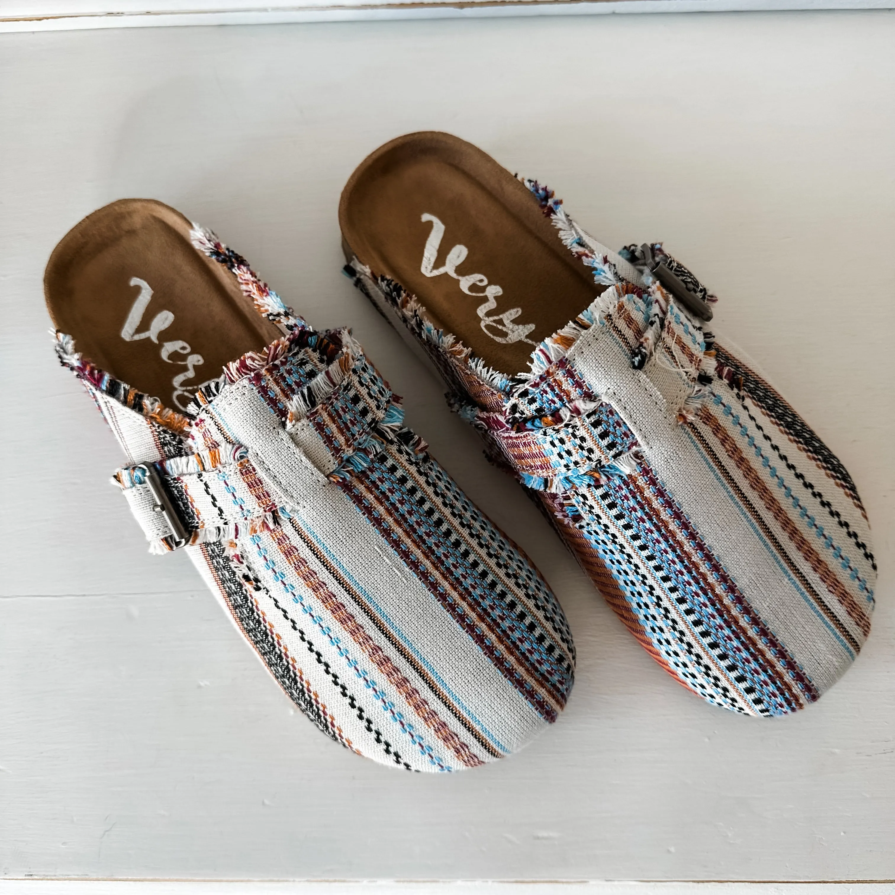 Basket Clog - Cream Multi