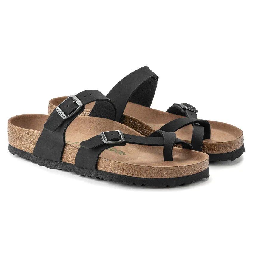 Birkenstock Mayari BirkiBuc Vegan Sandal (Women's) Black 1021176