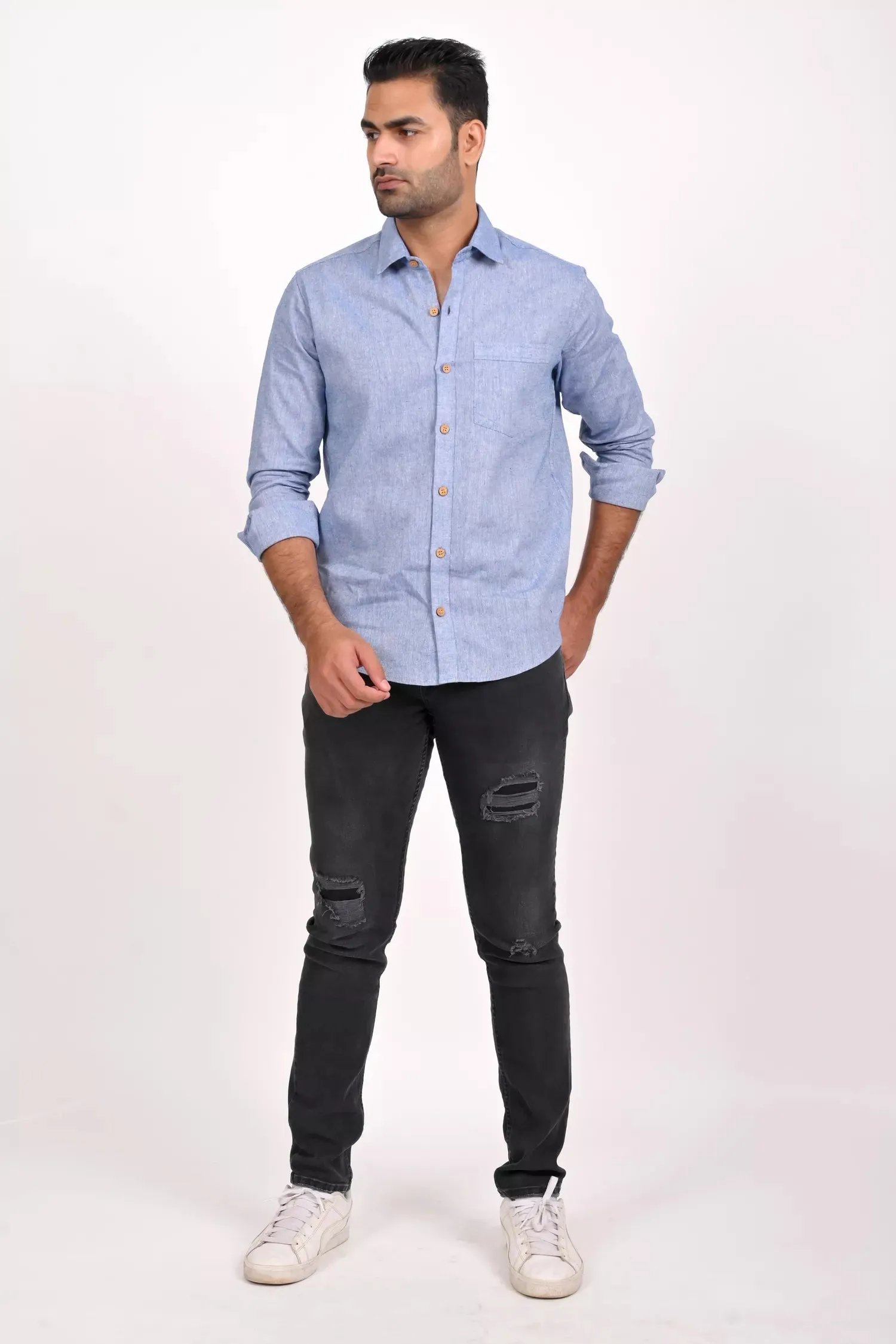 Blue Chambray Shirt