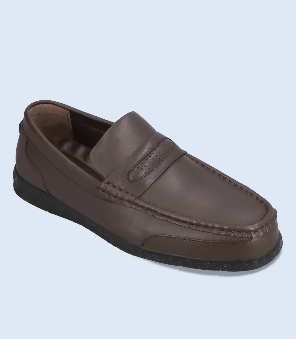 BM5233-BROWN-Men Driving Moccasins