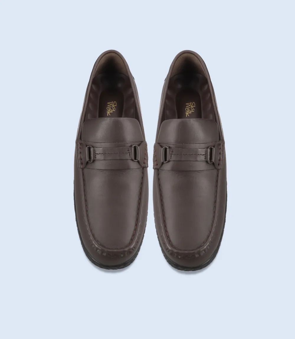 BM5234-BROWN-Men Driving Moccasins