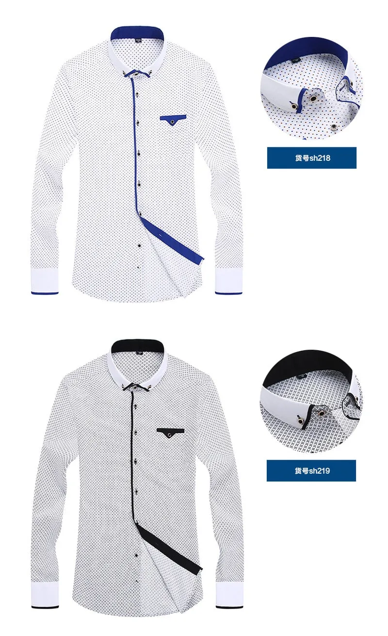 Brand 2022 Male High Quality Long Sleeve Shirts