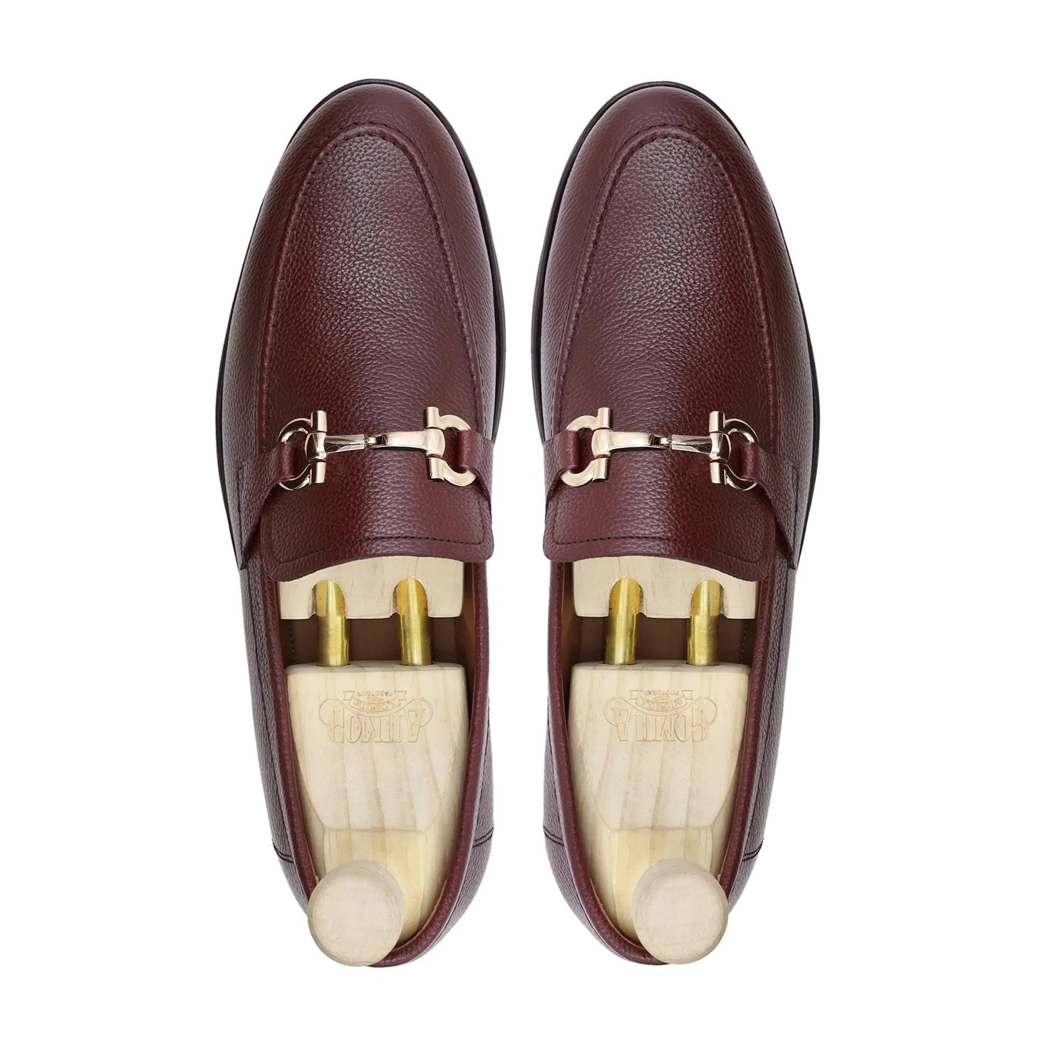 BUCHAREST - OXBLOOD PEBBLE GRAIN LOAFER