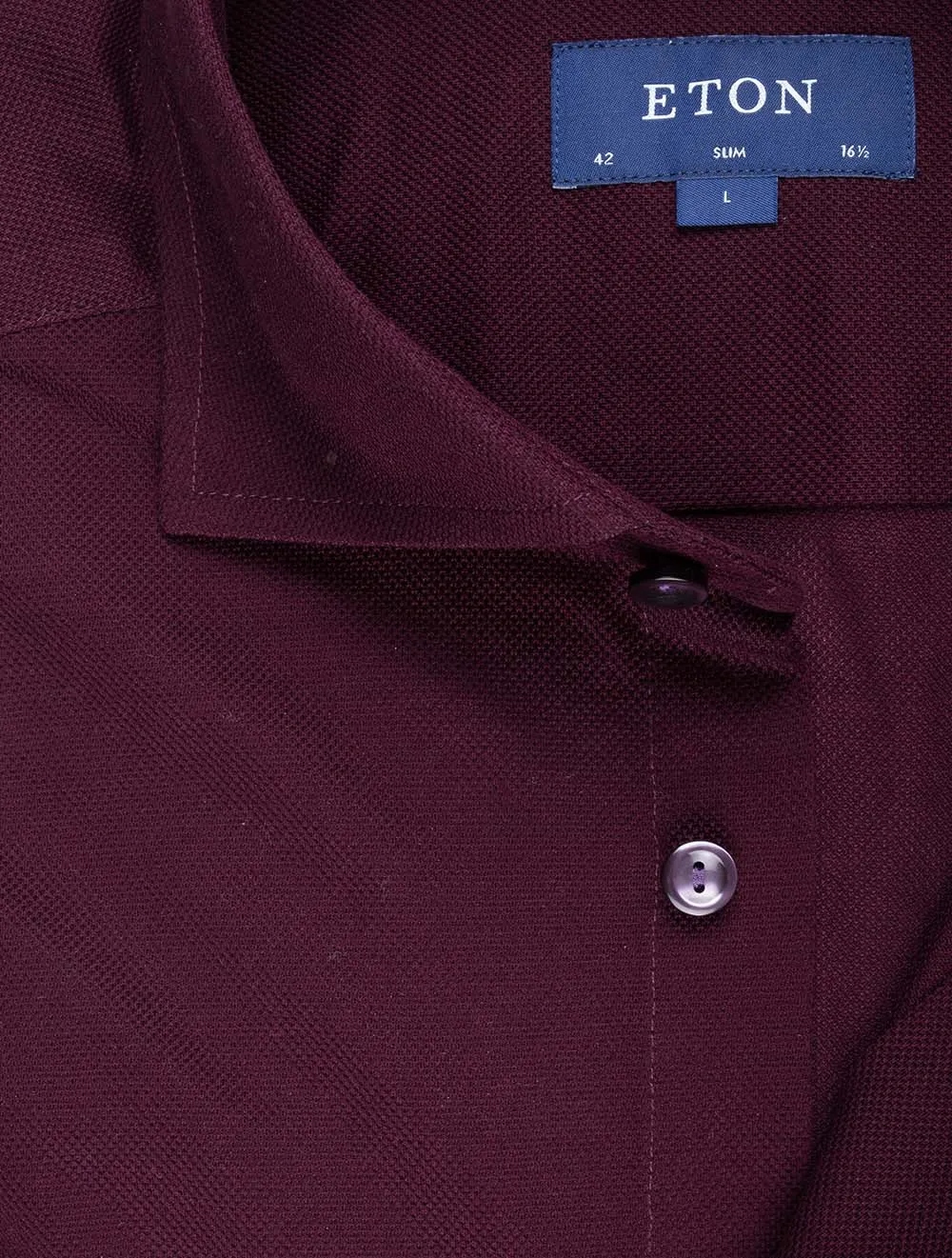 Burgundy Pique Shirt