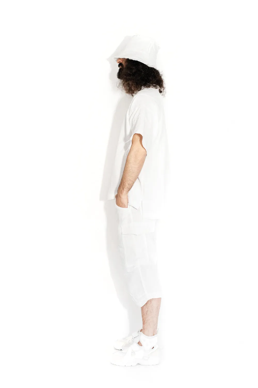 Cargo linen shorts