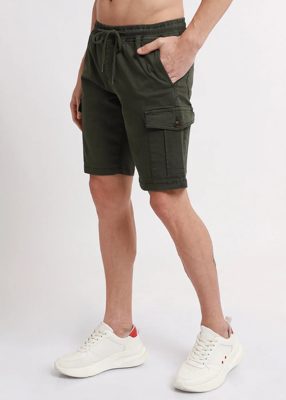 Castleton Green Cotton Cargo Shorts