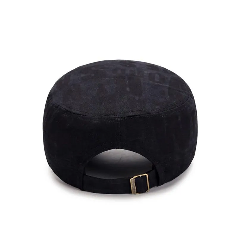 Classic Adjustable Flat Top Snapback Patrol Military Hat