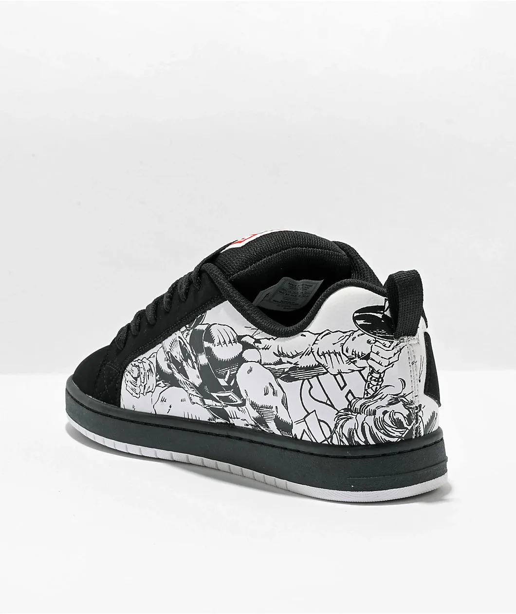 Mens Deadpool-Themed Court Graffik DC Shoes