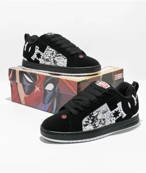 Mens Deadpool-Themed Court Graffik DC Shoes