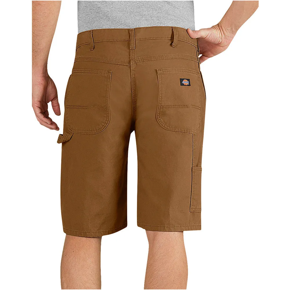 Dickies 11 Relaxed Fit Lightweight Duck Carpenter Work Short DX250 - Brown Duck