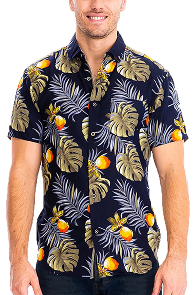 Digital Print Hawaiian Short Sleeve Shirt