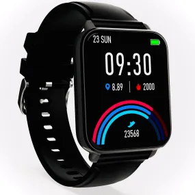 Dr Trust USA Healthpal (2) Smart Watch with 1.7 HD Display, Calling Feature, 24*7 Heart Rate Monitor, Spo2 Monitoring fitness tracker, Sports Modes, Multiple Watch Faces, Fast Charge, Long battery life, for Men & Women