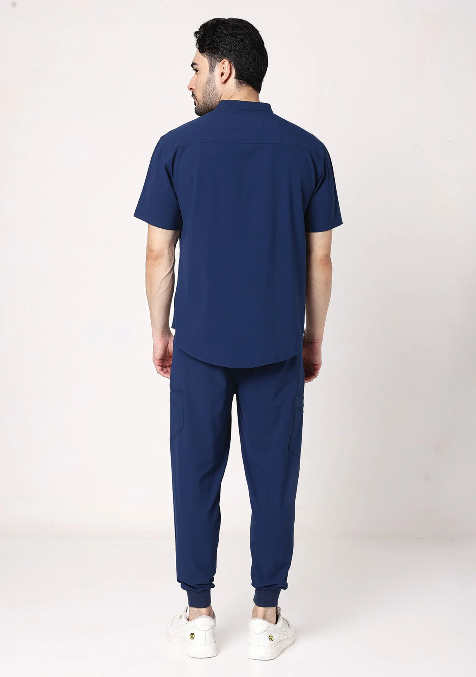 Ecoflex Men's 8 Pocket  (Navy Blue) Jogger Scrubs