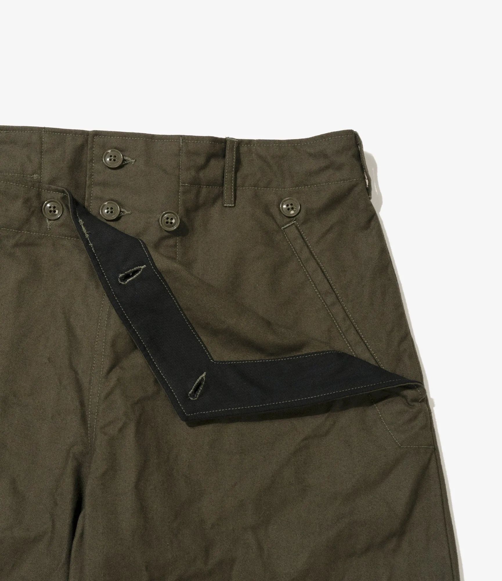 Engineered Garments Sailor Pant - Olive Cotton Brushed