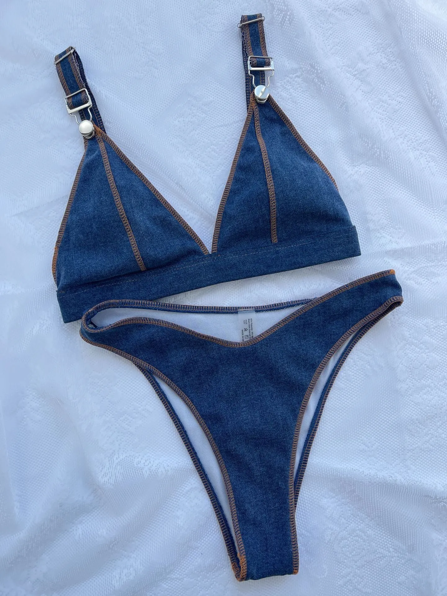 Exklusives Bikini-Set in Jeansblau