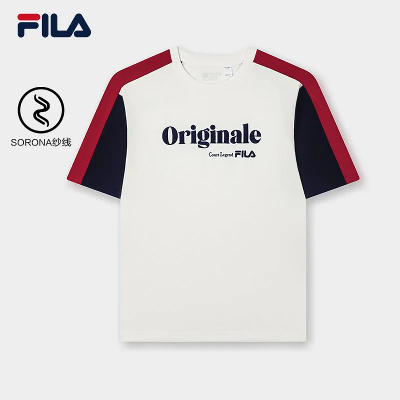 FILA CORE LIFESTYLE ORIGINALE FRENCH TENNIS CLUB Men Short Sleeve T-shirt (White)