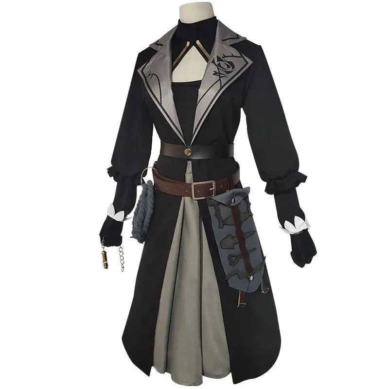 Game Identity V Fashion Cosplay Costume  V Victim Ada Mesmer Genuine Leather Outfit Men Women Halloween Outfit Full Set