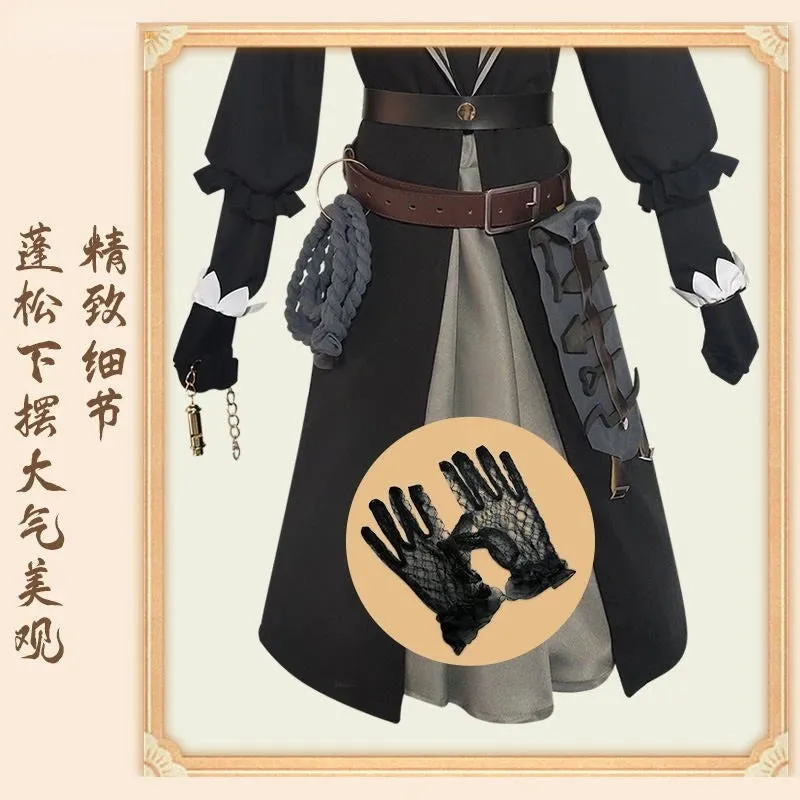 Game Identity V Fashion Cosplay Costume  V Victim Ada Mesmer Genuine Leather Outfit Men Women Halloween Outfit Full Set