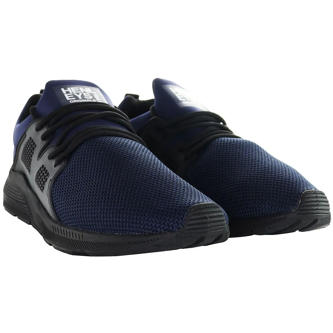 Henleys Salendine Mens Navy Running Trainers