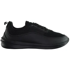 Henleys Silva Mens Black Running Trainers