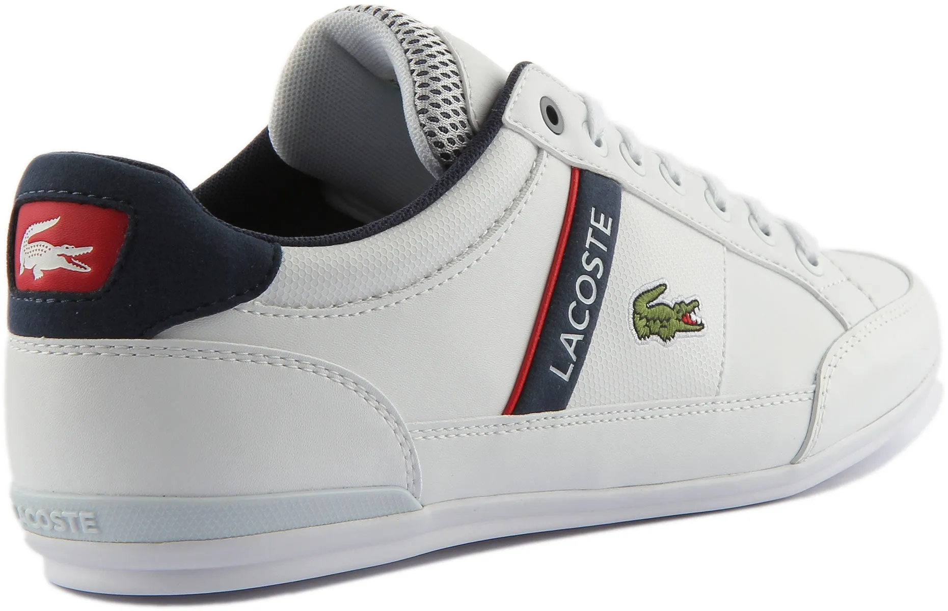 Lacoste Chaymon In White Navy For Men