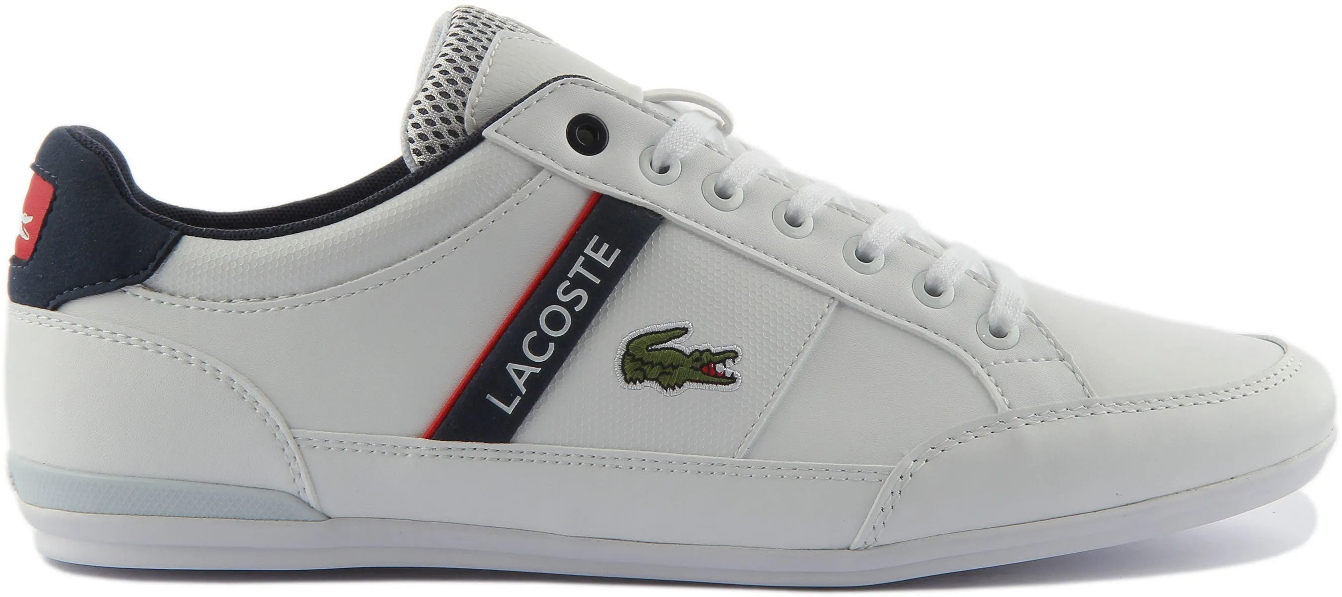 Lacoste Chaymon In White Navy For Men