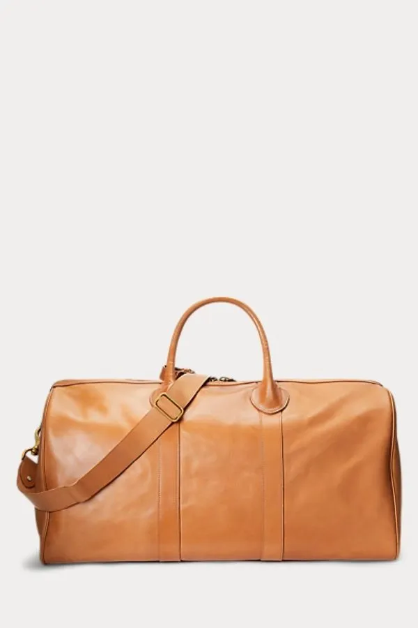 Large Icon Heritage Leather Duffle