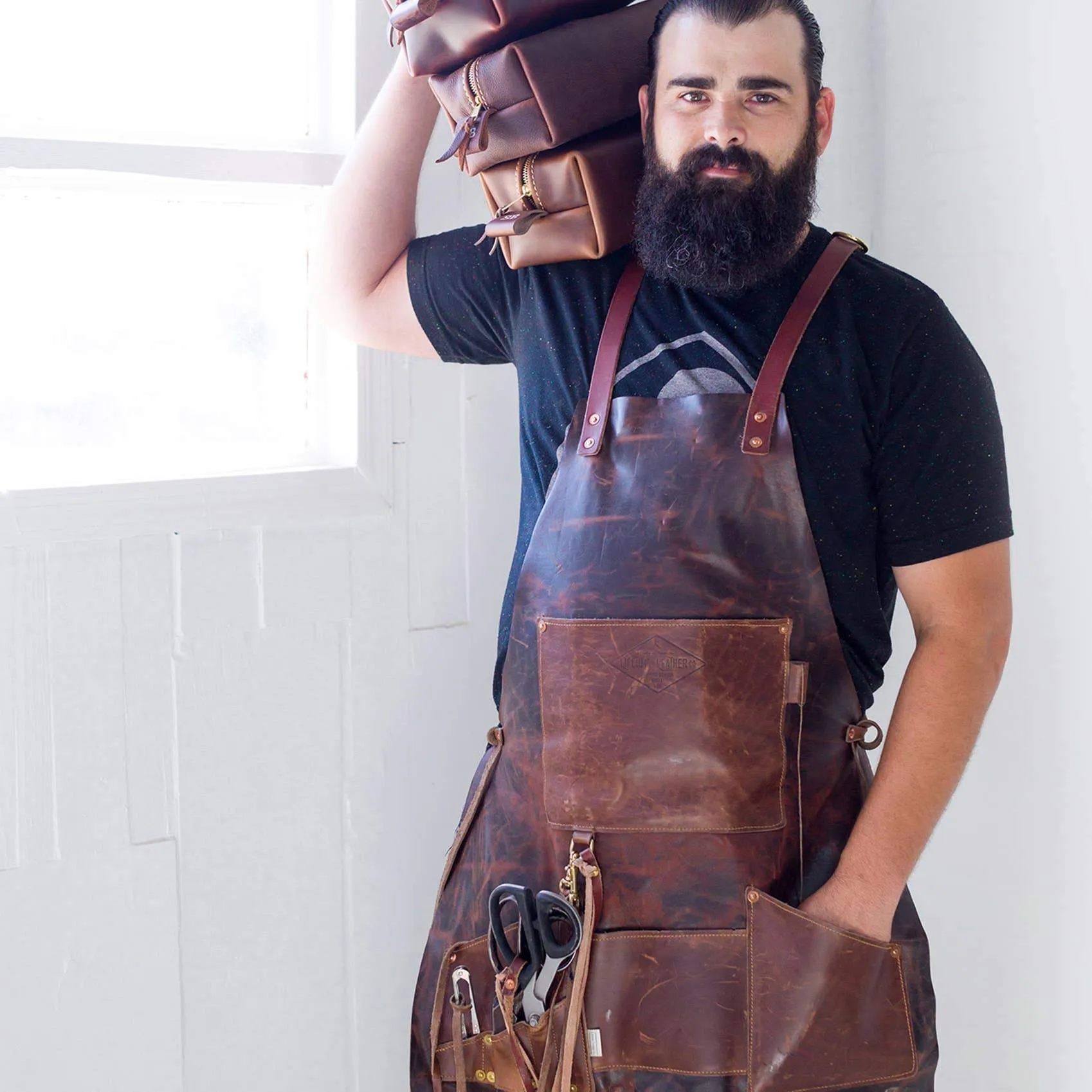 Leather Apron - Cognac