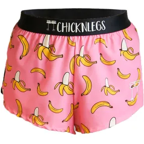 Men's Pink Bananas 2" Split Shorts