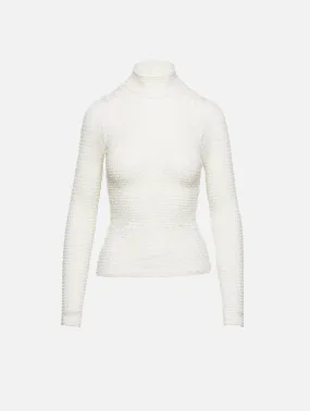 Mesh Lace Turtleneck