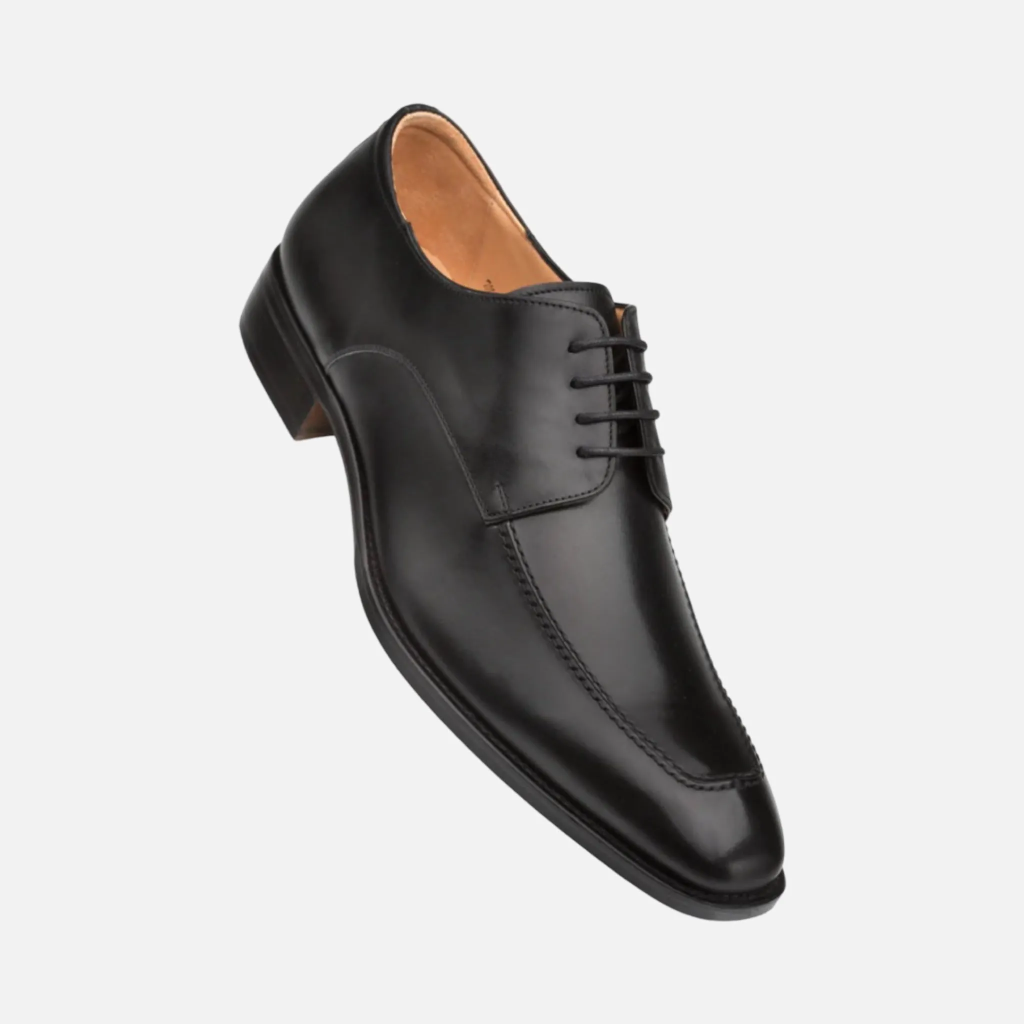 Mezlan Black Classic Apron Oxford Dress Shoe