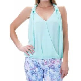 Mint Chiffon Halter Top