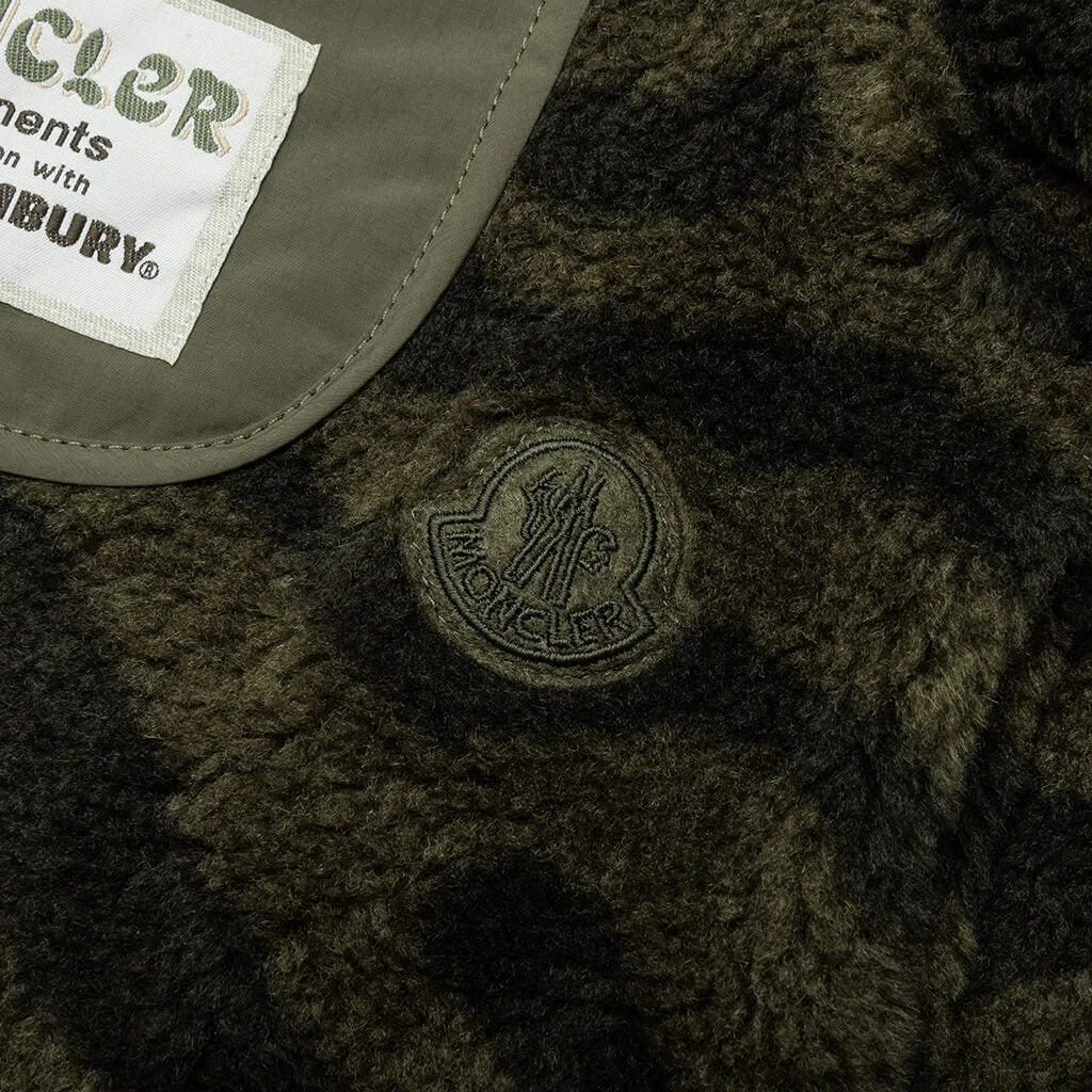 Moncler Genius x Salehe Bembury Teddy Zip-Up Sweatshirt - Olive