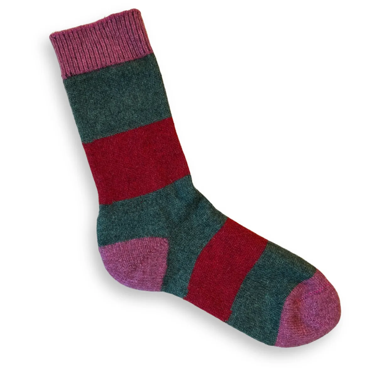 Noble Wilde Hoop Stripe Sock jungle base