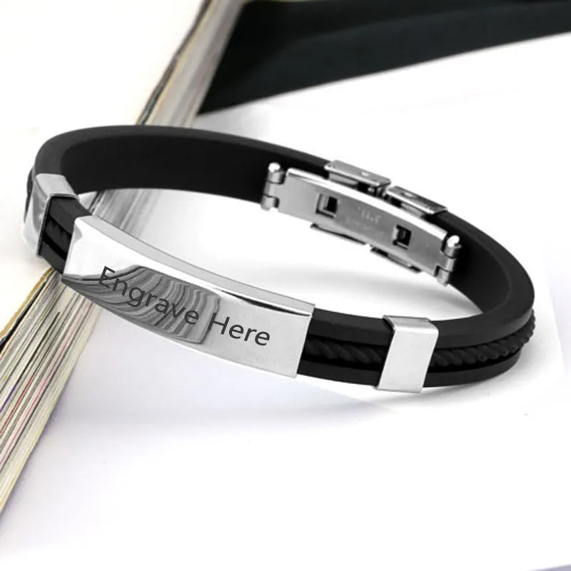 Personalized Engraved Bracelet For Men