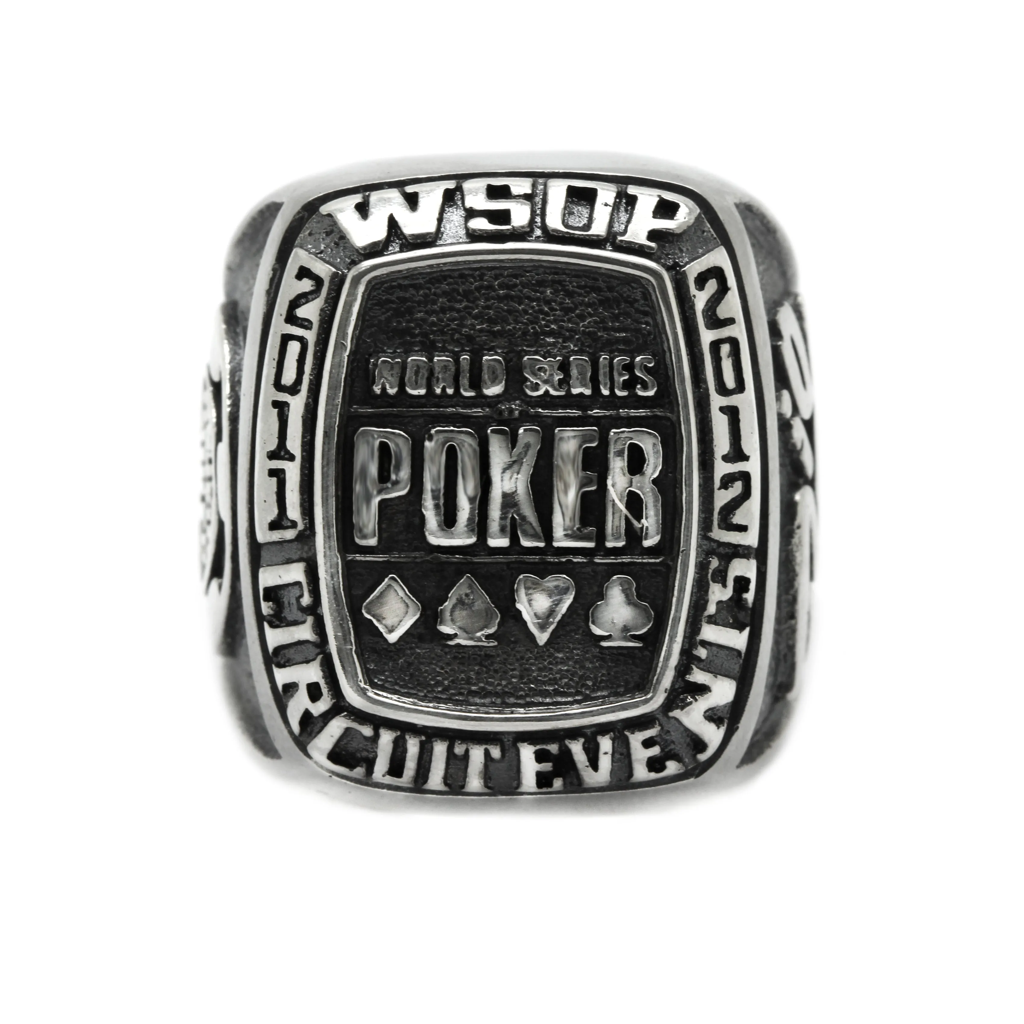 Poker WSOP RIO 2011-2012 Men's Signet Sterling Silver 925