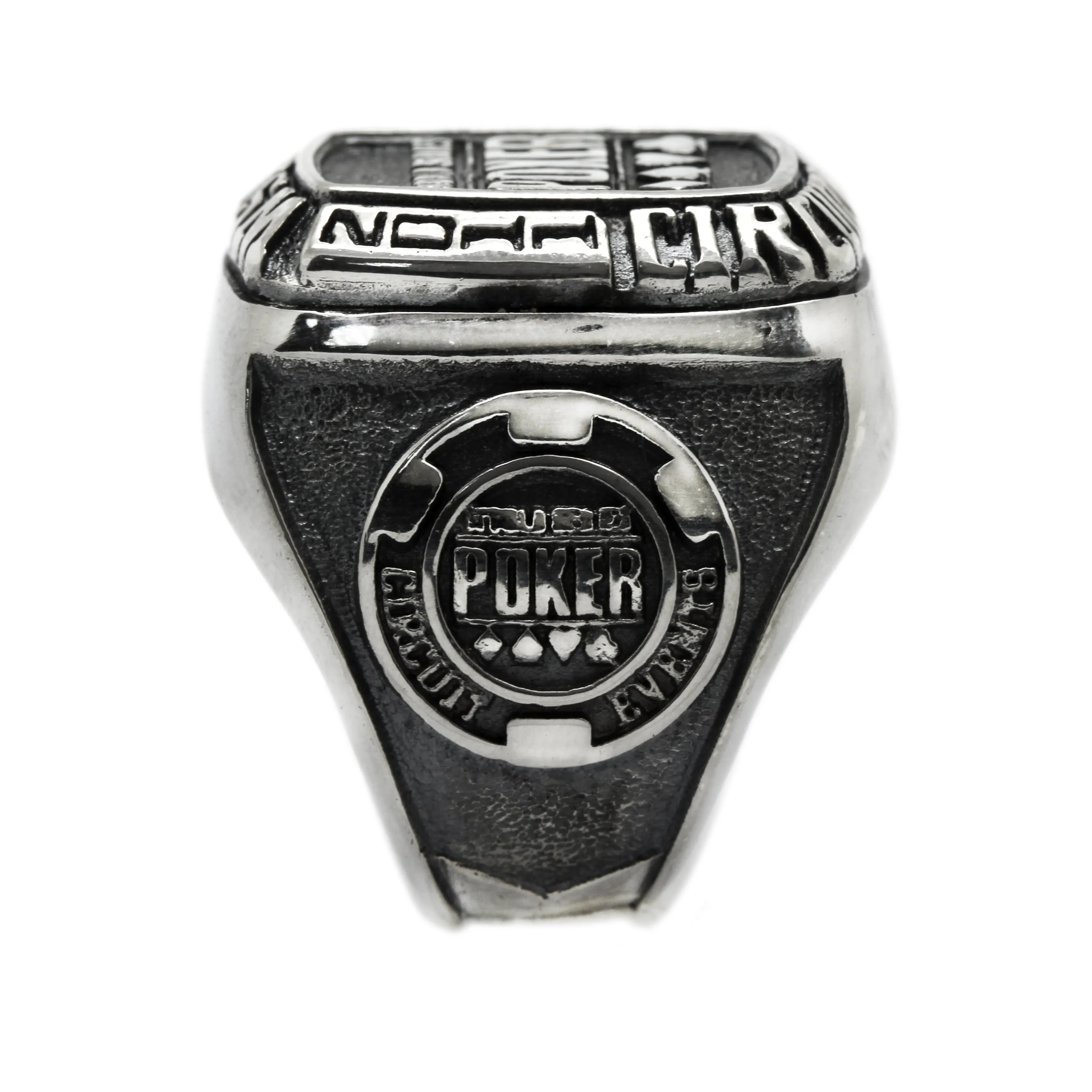 Poker WSOP RIO 2011-2012 Men's Signet Sterling Silver 925