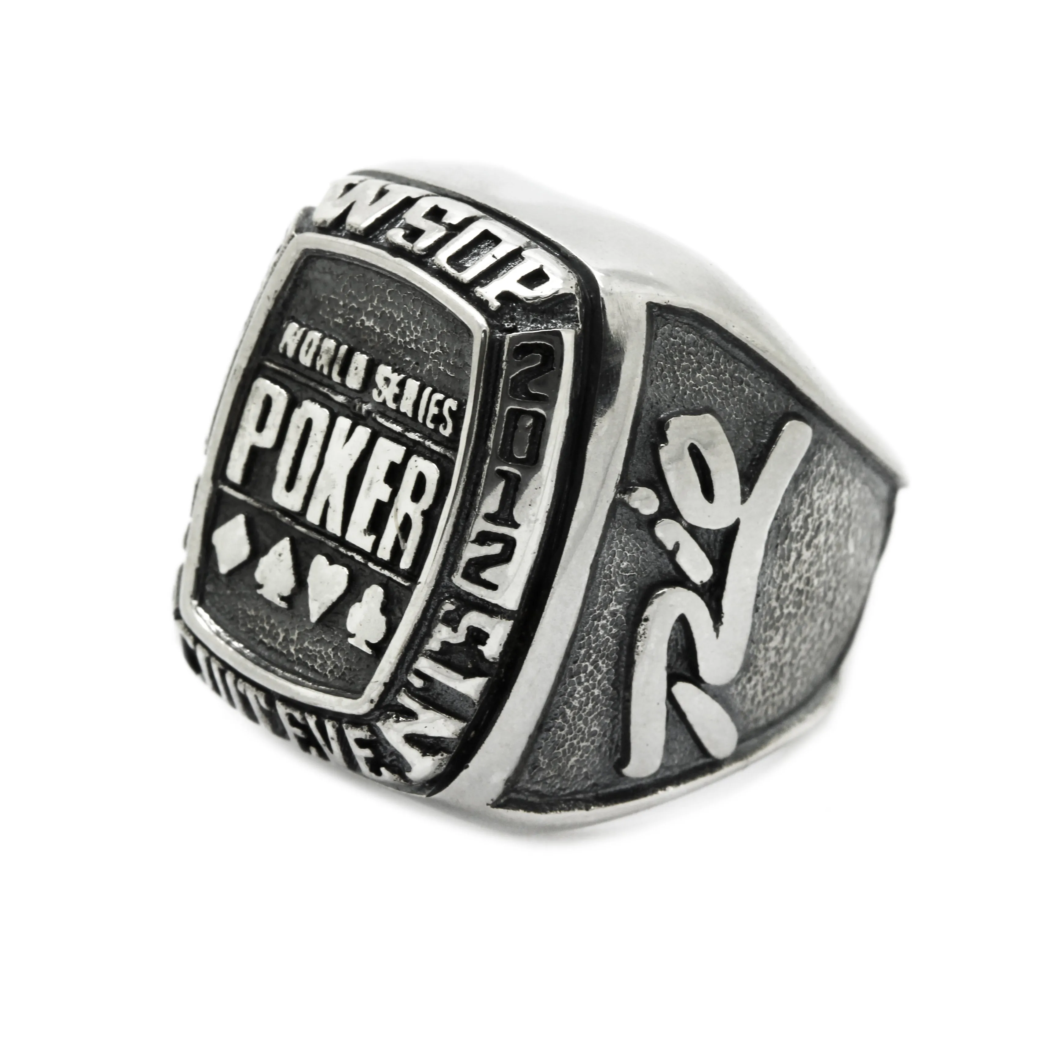 Poker WSOP RIO 2011-2012 Men's Signet Sterling Silver 925