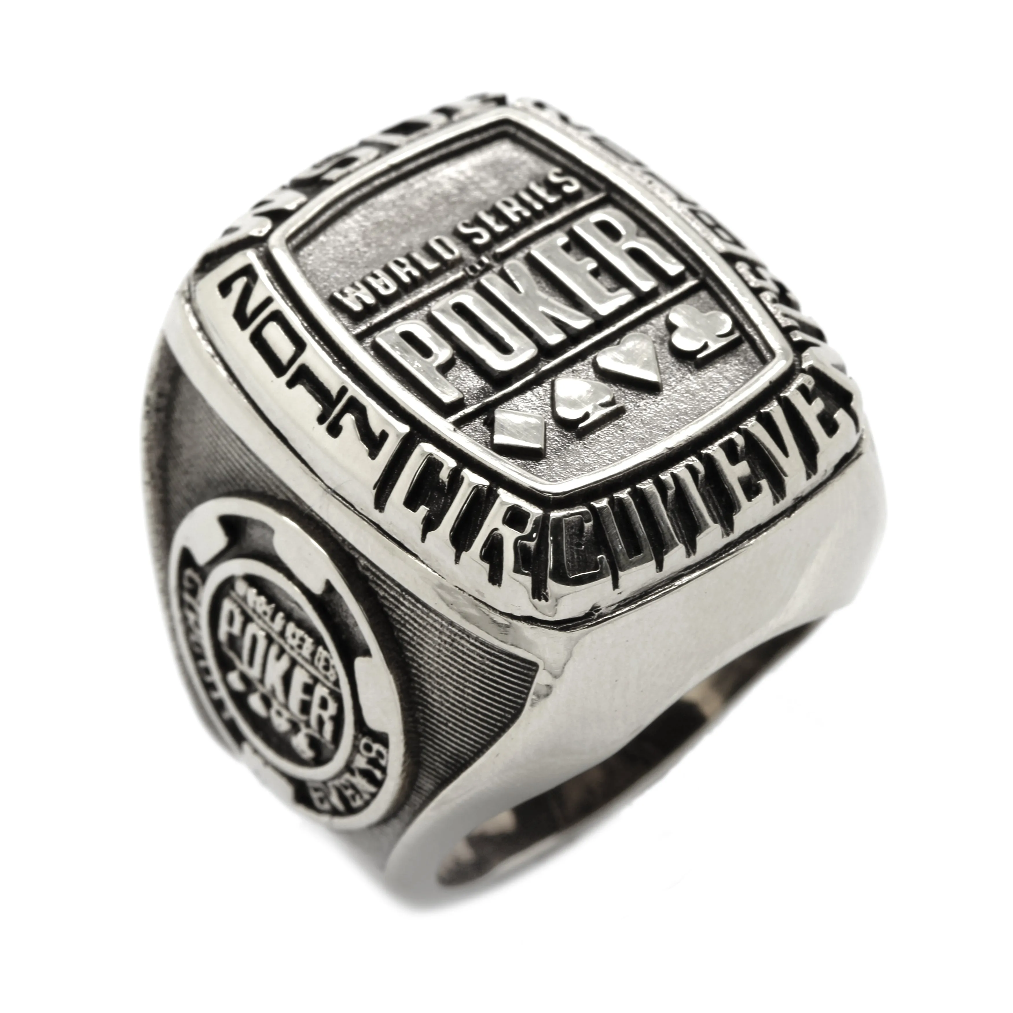 Poker WSOP Seminole 2017-2018 Men's Signet Sterling Silver 925