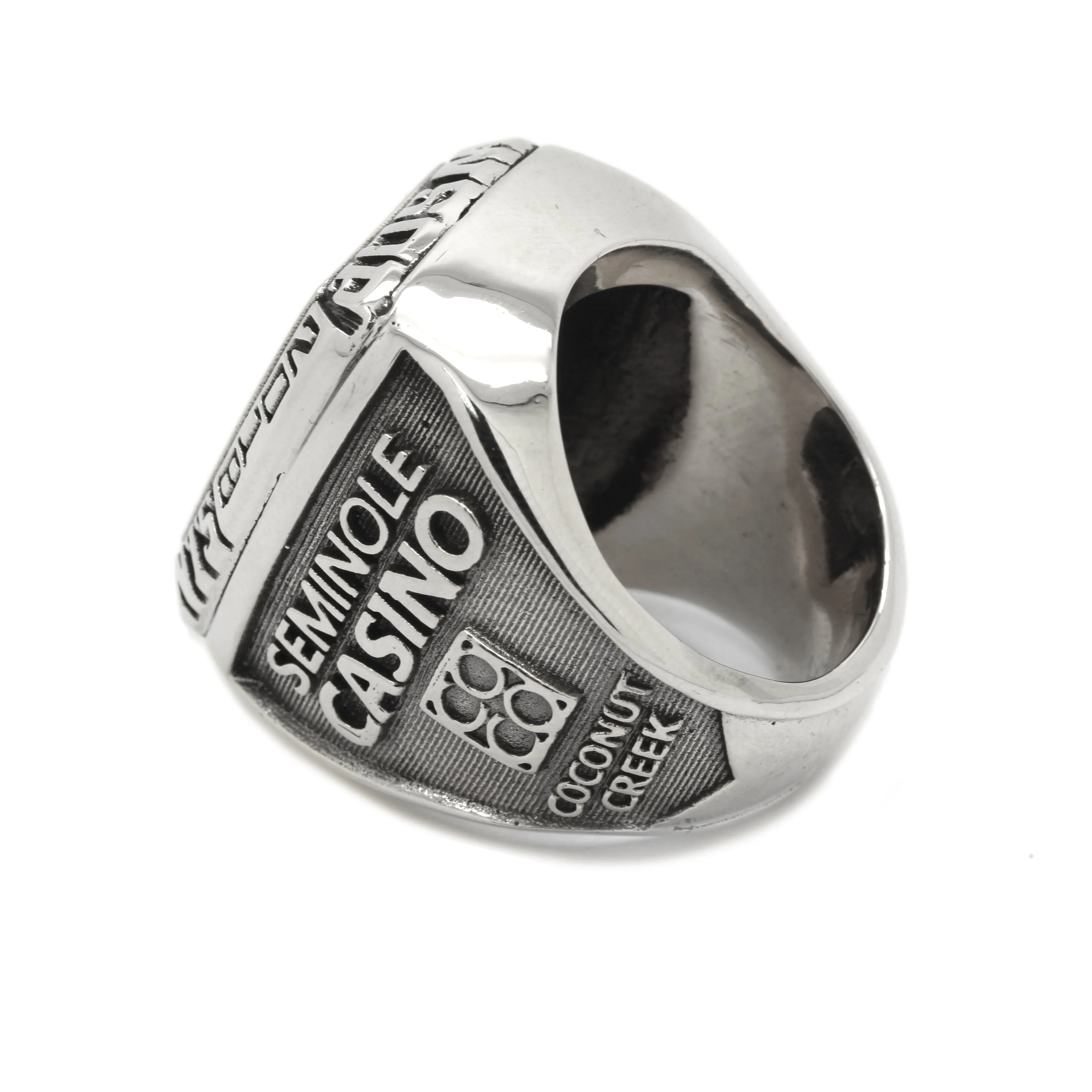 Poker WSOP Seminole 2017-2018 Men's Signet Sterling Silver 925