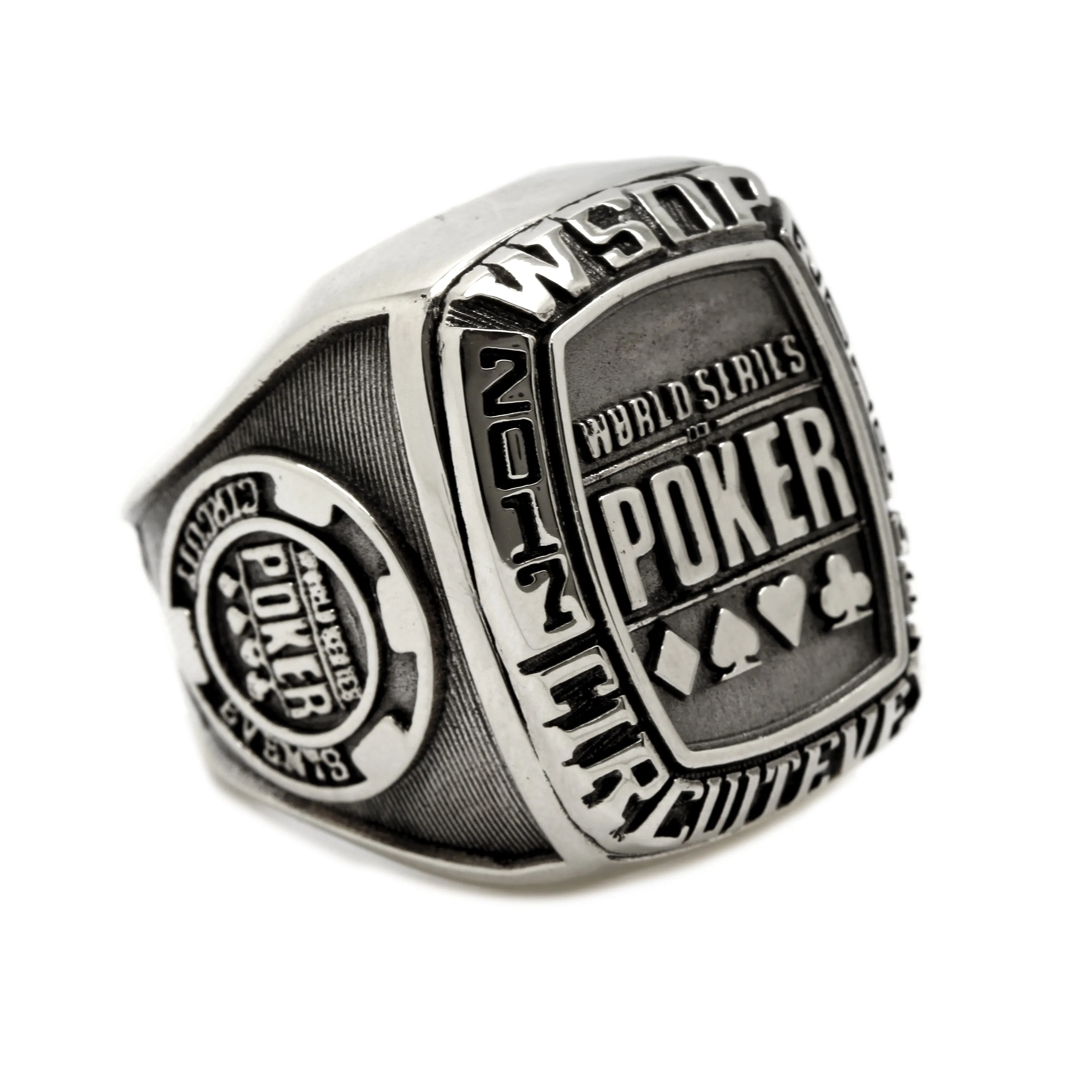 Poker WSOP Seminole 2017-2018 Men's Signet Sterling Silver 925